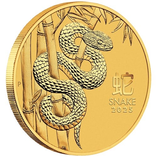 2025 1oz Perth Mint Gold Lunar Snake Coin Series 3